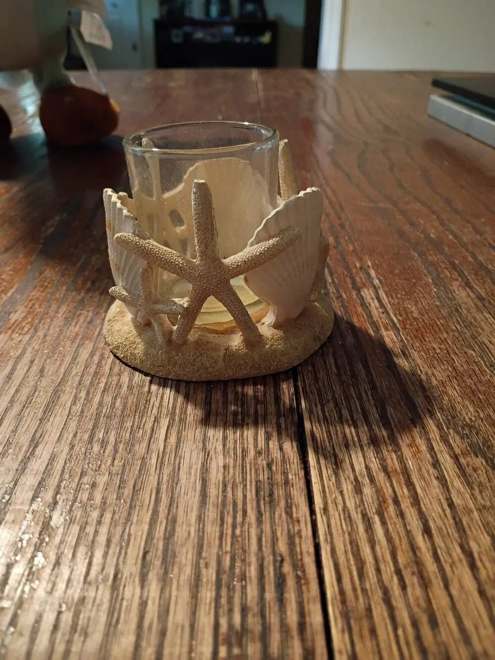 Yankee Candle Starfish Seashell Votive Holder Coastal Beach Nautical Decor